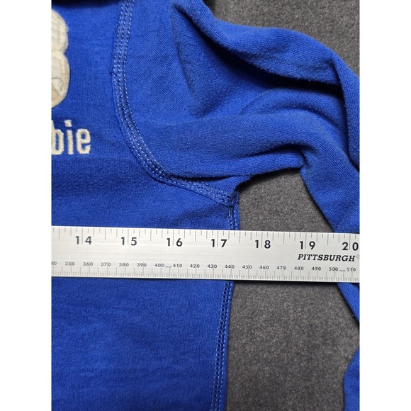 Abercrombie Blue Full Zip Hoodie Youth Pullover Sweatshirt  Boy's Jacket Medium - Picture 5 of 7
